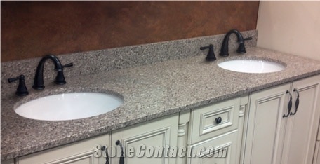 Custom Stone Vanity Tops, Pink Granite Vanity Tops