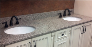 Custom Stone Vanity Tops, Pink Granite Vanity Tops