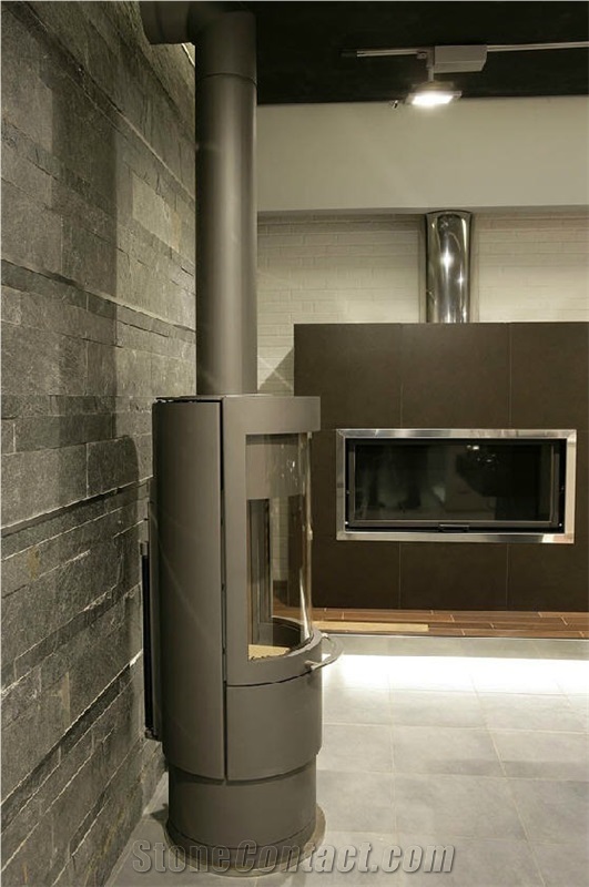 Silver Grey Slate Wall Tiles, India Grey Slate