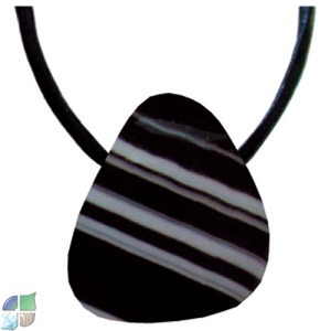 Sardonyx Tumbled Stone, Drilled, about 2-4cm