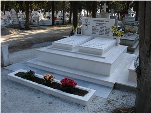 White Thassos Marble Monuments