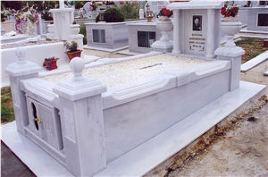 White Thassos Marble Monuments