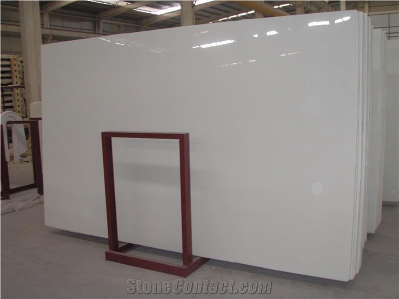 Pure White Artificial Crystallized Glass Stone