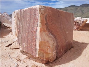 Rojo Vulkano Onyx Blocks, Mexico Red Onyx
