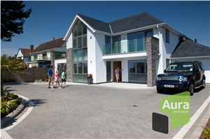 Driveway Paving, Grey Granite Driveway Driveway Paving, Grey Granite Driveway