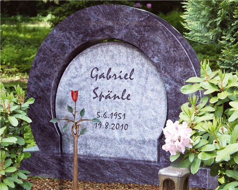 Bros Blue Granite Tombstone