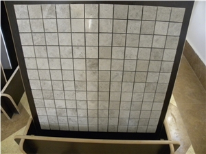 Silver Shadow Marble Mosaic
