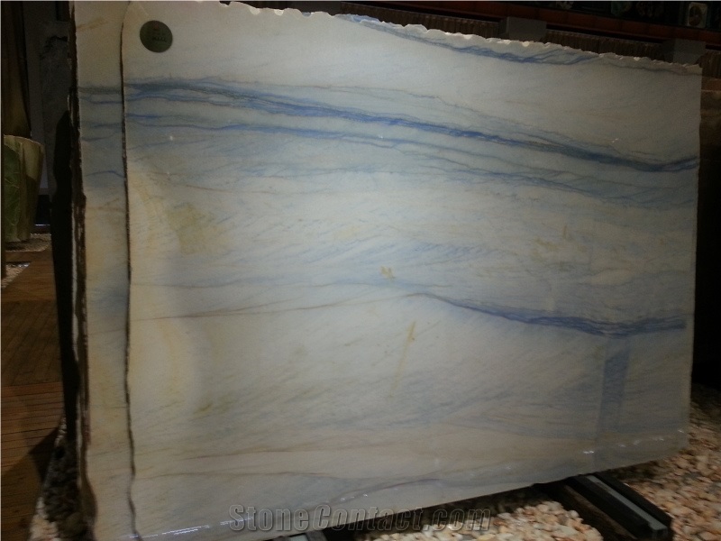 Azul Macaubas Blue Quartzite Slab, Brazil Blue Quartzite