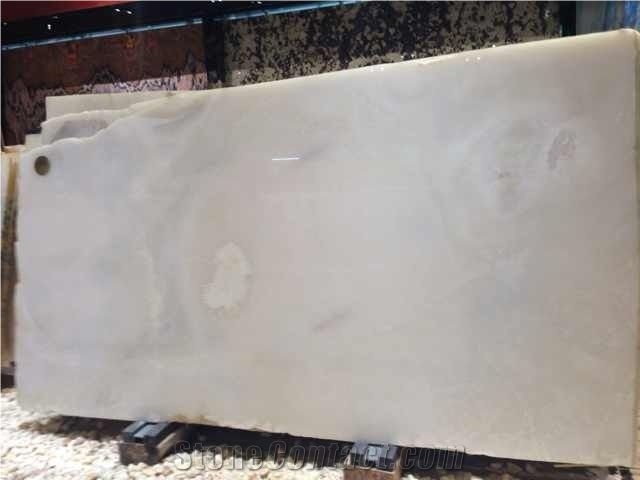 Snow White Onyx Slabs