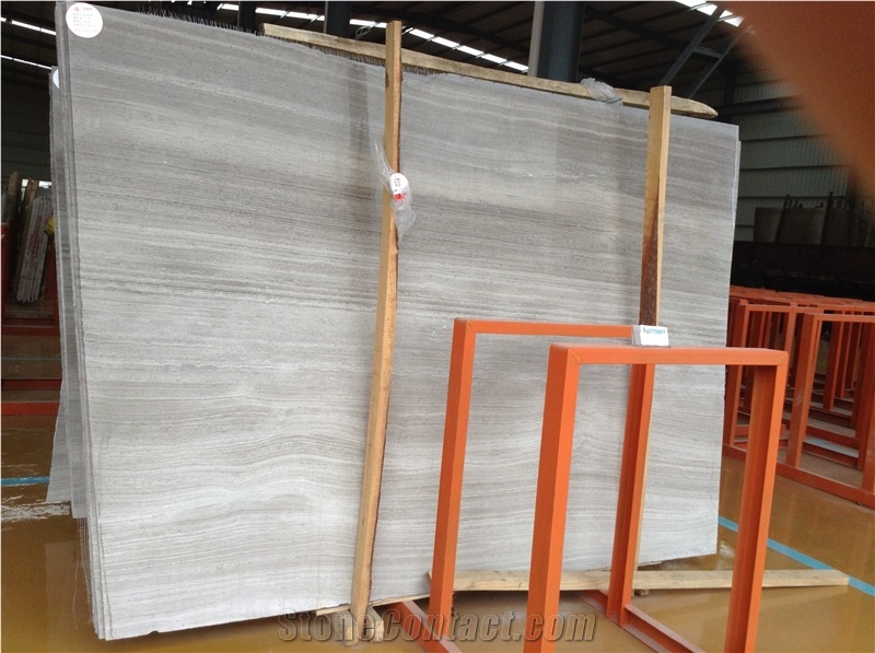 Wooden Grey Marble Slabs&Tiles, China Grey Marble