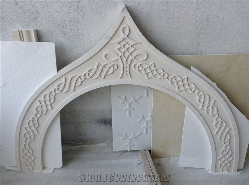 Architectural 2, White Limestone Home Decor