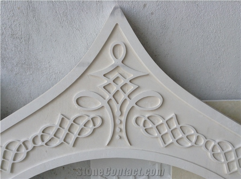 Architectural 2, White Limestone Home Decor