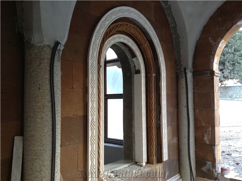 Architectural 2, White Limestone Home Decor
