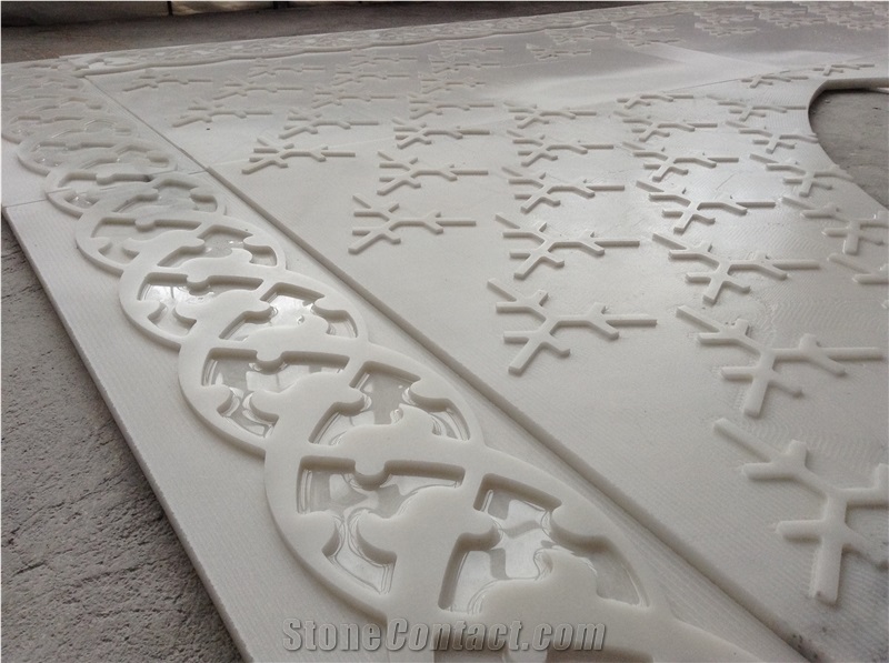 Architectural 2, White Limestone Home Decor