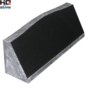 American Style Slant Granite Tomstone, Black Granite Slant Grave