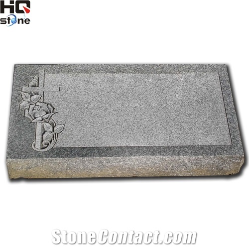 Grey Granite Slant Monuments