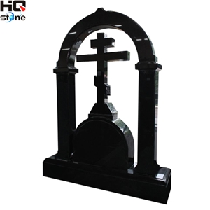 Shanxi Black Granite Cross Monuments