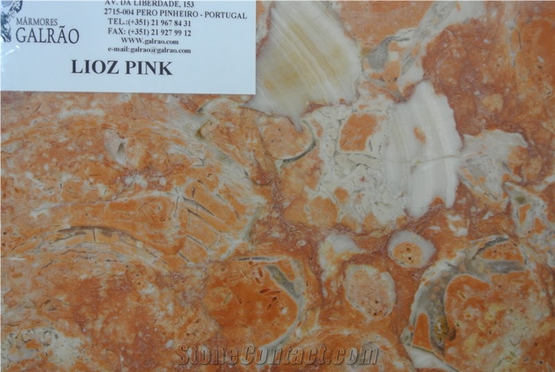 Lioz Pink Limestone Tiles, Slabs