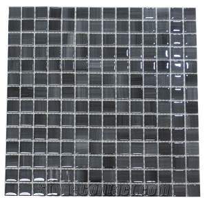 Lagoon 1" X 1" Square Glass Mosaic