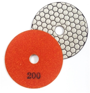 Rockmaster E-Pad 4" Diamond Resin Dry Pads - Individual Rockmaster E-Pad 4" Diamond Resin Dry Pads - Individual