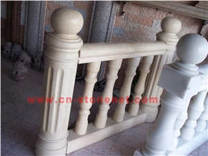 Beige Marble Balcony Baluster, Galala Beige Baluster