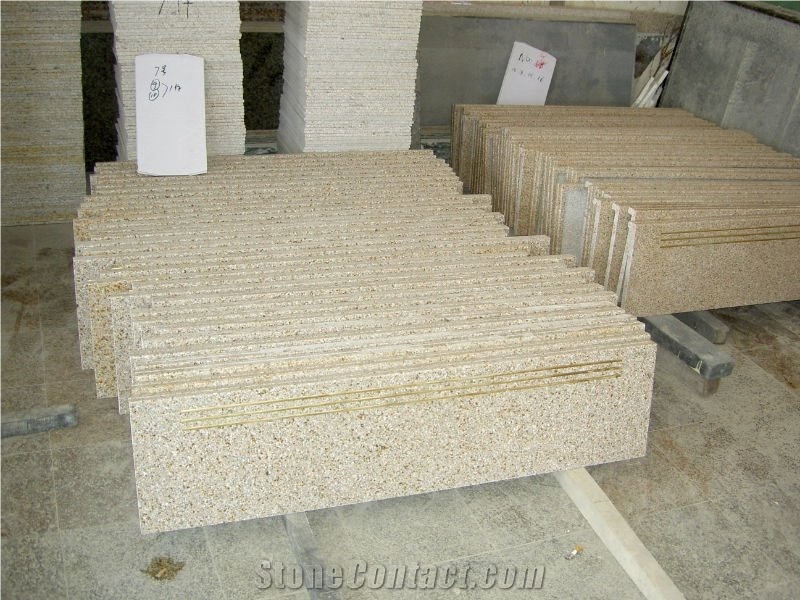 G682 Granite Stairs and Steps,Yellow Granite Stairs and Steps