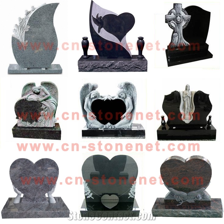 Granite Tombstone,Shanxi Black Sculptured Tombstone,Granite Headstone,Granite Black Monument