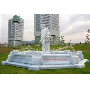 Marble Water Garden Big Bowl Fountain with Statues,Cl-Con003 Marble Water Garden Big Bowl Fountain with Statues,Cl-Con003