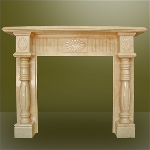 Stone Fireplace,Marble Fireplace Design,Yellow Marble Fireplace Surround