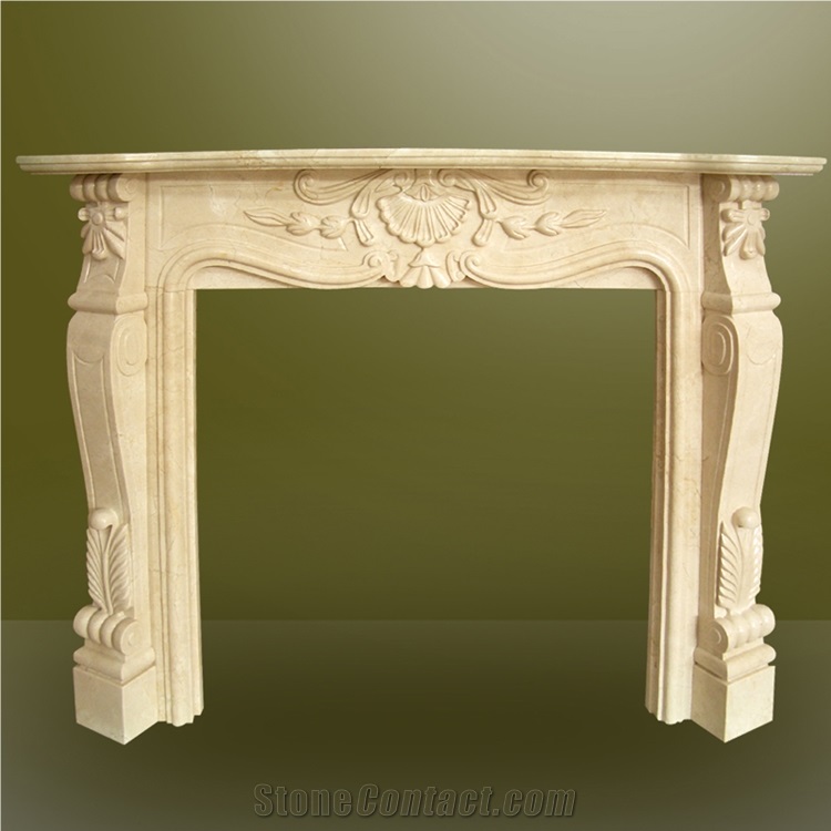 Stone Fireplace,Marble Fireplace Design,Yellow Marble Fireplace Surround