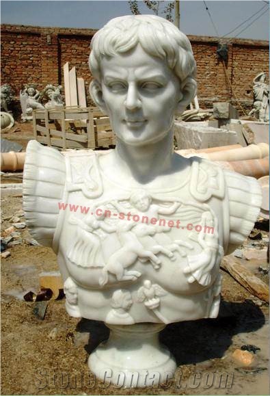White Marble Bust Sculpture and Statue,Bust Stone Carving