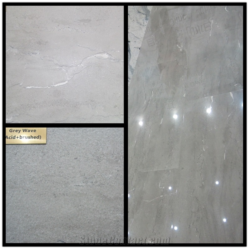 Imperial Grey Wave Vein Limestone Slabs Tile Panel Wall Cladding Panel,Floor Covering Pattern,Exterior Swimming Pool Deck Surround