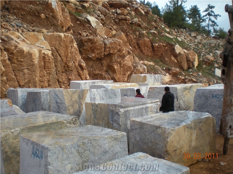 Milas Lilac Marble Blocks, Turkey Lilac Marble