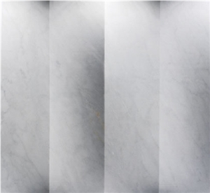 Natural Stone Bianco Carrara 3d Wall Surface, White Marble Wall