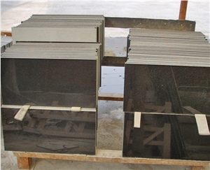 60x40x2cm Shanxi Black Granite Tiles