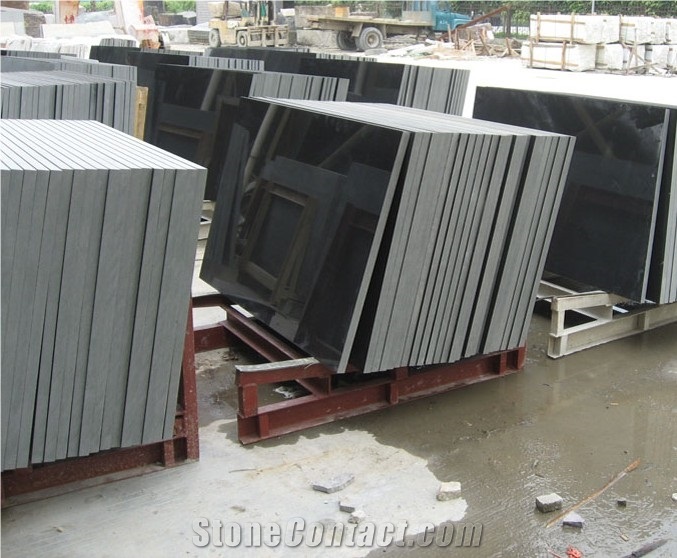 Shanxi Absolute Black Granite Tiles Slabs
