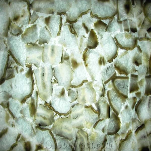 White Quartz Gem Stone Slabs, White Quartz Gem Quartzite Slabs & Tiles