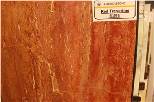 Red Travertine Polishing Tiles with Good Quality Red Travertine Polishing Tiles with Good Quality