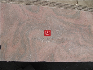 Pink Quartzite Honed Surface Slabs & Tiles, China Pink Quartzite