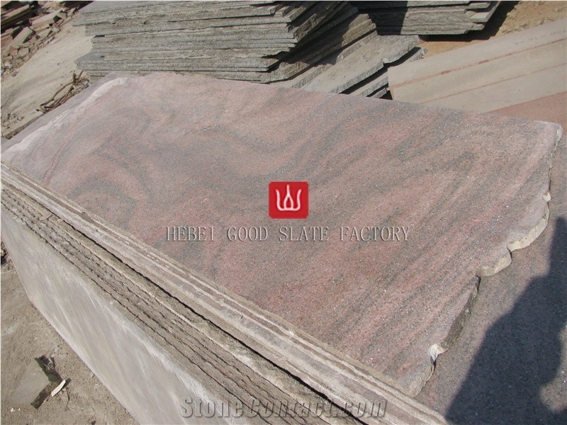 Pink Quartzite Honed Surface Slabs & Tiles, China Pink Quartzite