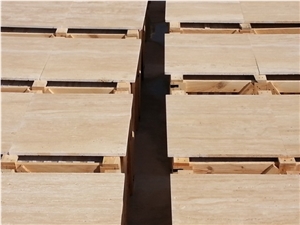 Denizli Light Beige Travertine Tiles & Slabs, Polished Floor Tiles, Wall Tiles