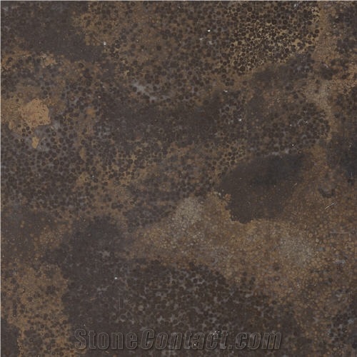Rusty Manchu Caviar Limestone Slabs & Tiles, China Brown Limestone