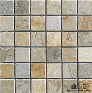 Slate Natural Surface Mosaic, Beige Slate Mosaic