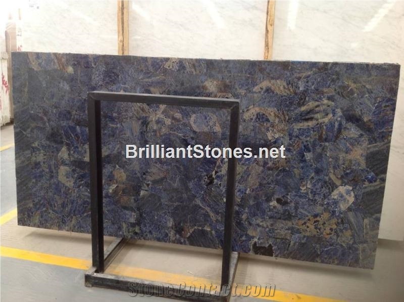 Sodalite Blue Semiprecious Stone Slabs