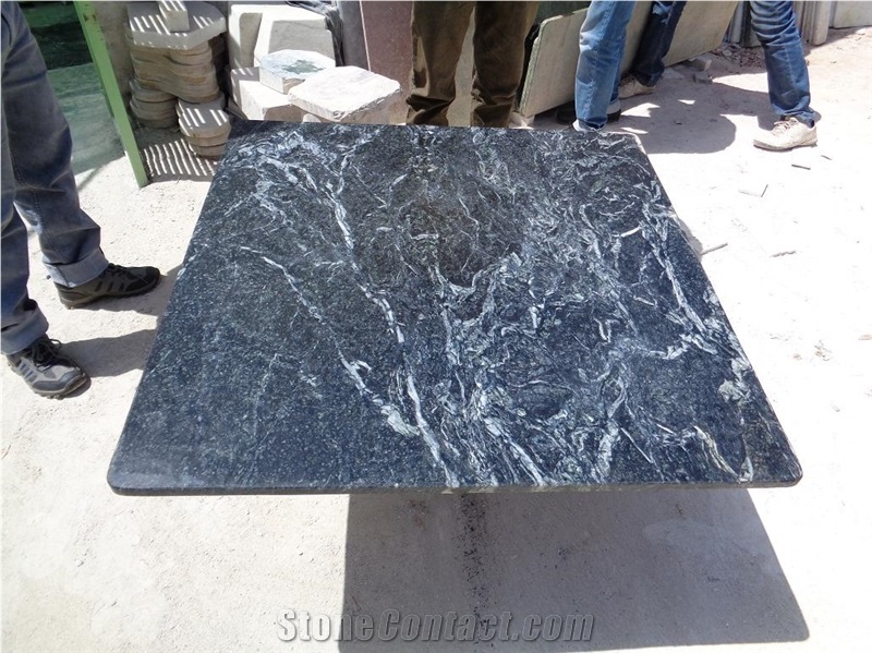 Rainforest Black, Bidasar Black Marble Tops
