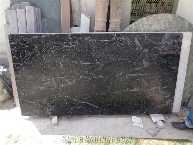 Rainforest Black, Bidasar Black Marble Tops