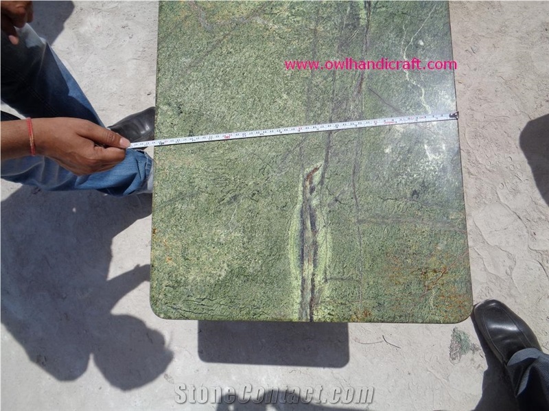 Rainforest Green, Bidasar Green Marble Tops