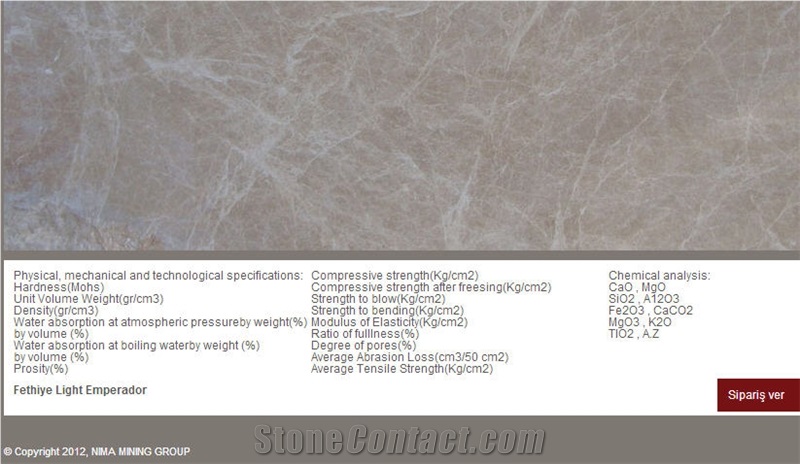 Fethiye Light Emperador Marble Slabs, Tiles