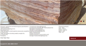 Sivas Tiger Onyx Blocks, Turkey Tiger Onyx Block
