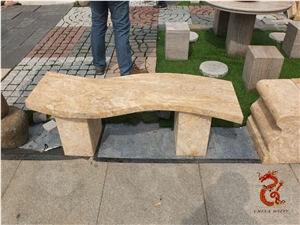 Bench Yucca, Beige Granite Bench